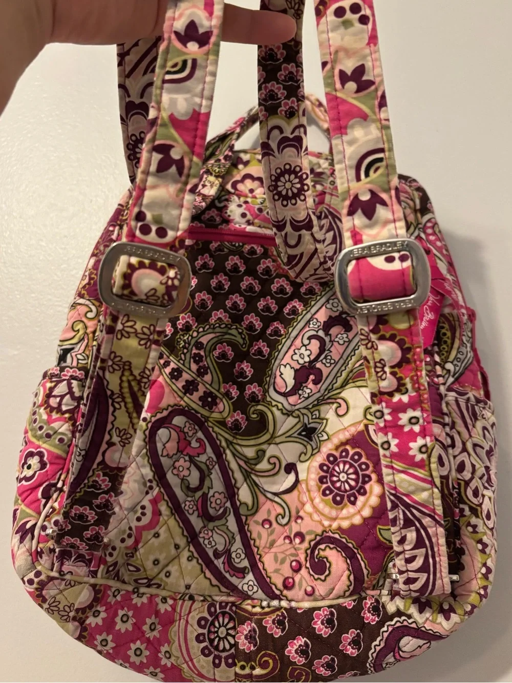 Vera Bradley small back pack print “Very Berry Paisley”